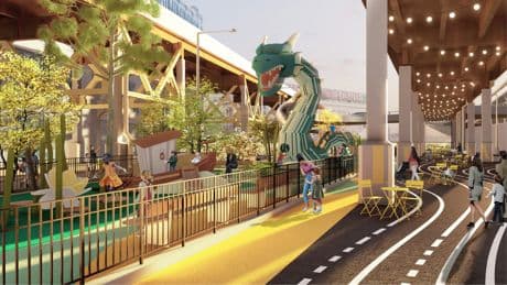 New Queens park to feature giant dragon