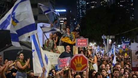 Tel Aviv: 200.000 Menschen streiken für Freiheit der Hamas-Geiseln