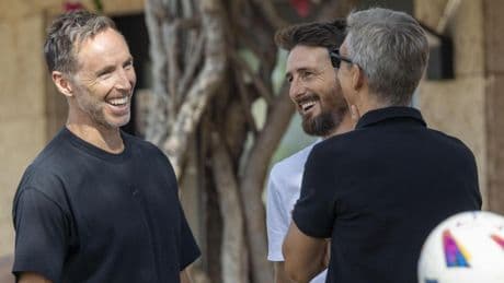 Steve Nash y Dirk Nowitzki, espectadores de lujo en el Mallorca-Sant Andreu