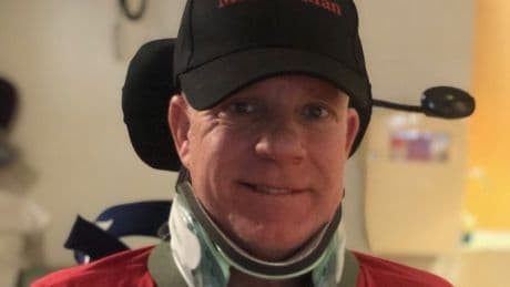Dad was left paralysed face down in sea after breaking neck on bodyboard