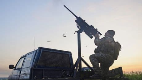 Ukrainische Abwehr: Mit Gewehren und Netzen gegen den Drohnenschwarm
