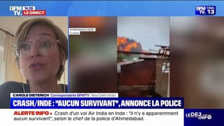 Crash d'avion en Inde: la police affirme qu'il "n'y a apparemment aucun survivant"