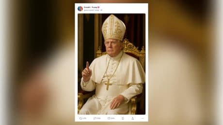 États-Unis : Donald Trump publie un portrait de lui habillé en pape
