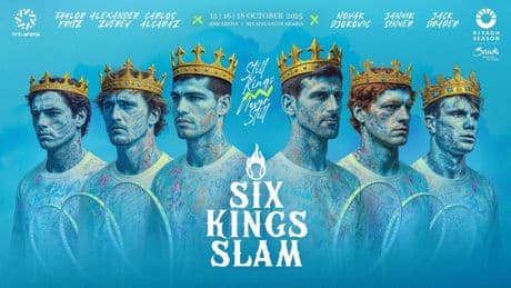 Alcaraz, Sinner y Djokovic repiten como cabeza de cartel en el millonario 'Six Kings Slam' organizado por Arabia Saudí