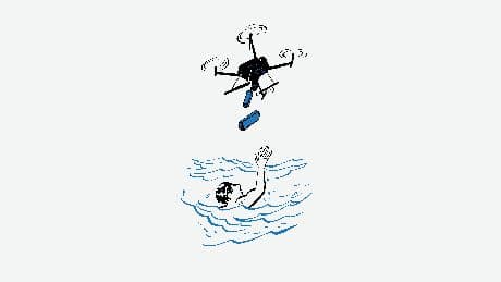 Not Drowning but Waving, at a Drone