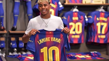 Lamine Yamal ya luce el dorsal 10: "Messi hizo su camino, yo voy a hacer el mío"