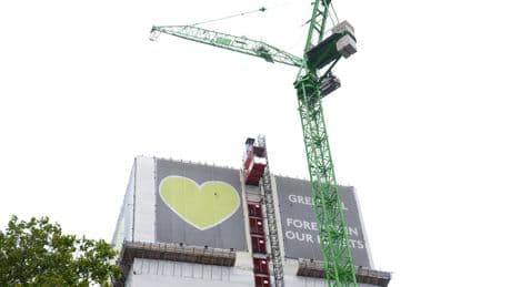 Dismantling of Grenfell Tower begins eight years after devestating fire