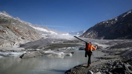 Switzerland’s famous glaciers are starting to look like Swiss cheese