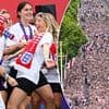 Two days of solid partying and no sleep... but the Lionesses are still at peak bounce! JANE FRYER on England's Euro winners