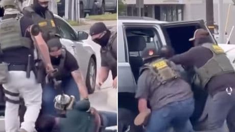 Shocking video appears to show father of three US Marines being beaten by masked agents in parking lot