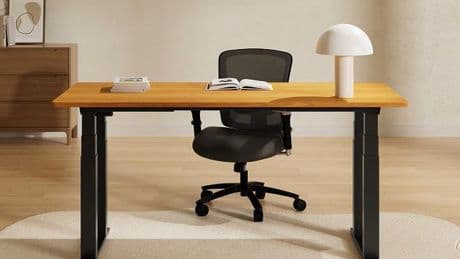 Escritorio inteligente E7 Plus y silla ergonómica BS14, de Flexispot