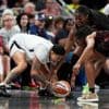 Kelsey Mitchell scores 21 points and Fever beat Aces 80-70 without Caitlin Clark