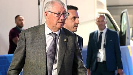 Sir Alex Ferguson arrives at Champions League final with Gary Neville as £2m-a-year Man Utd role comes to an end