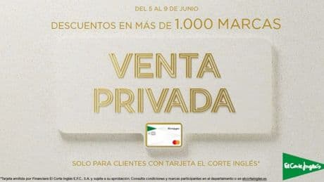 El Corte Inglés lanza Ventas Privadas: descuentos del 30% en más de 1.000 marcas