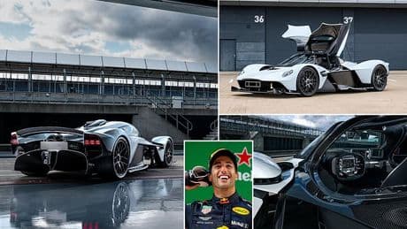 Former F1 driver Daniel Ricciardo's barely-used Aston Martin hypercar is heading to auction and could sell for £2.5MILLION
