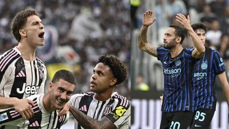 Juventus-Inter maçına Hakan Çalhanoğlu ve Kenan Yıldız damga vurdu