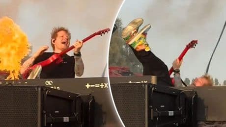Ed Sheeran blundert tijdens concert in Antwerpen