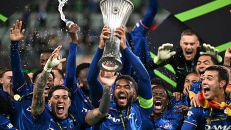 Inside Chelsea’s Conference League celebrations as Caicedo sings karaoke until early hours and Mudryk poses with medal