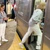 Oscar-winning A-list star unrecognizable as she almost trips taking the NYC subway