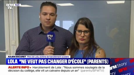 "On a une fille éteinte": les parents de Lola, collégienne de 13 ans victime de harcèlement, expliquent que la jeune fille "va très mal"