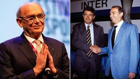 Former Inter Milan president Ernesto Pellegrini dies aged 84 just hours before the Champions League final -  with players to wear black armbands