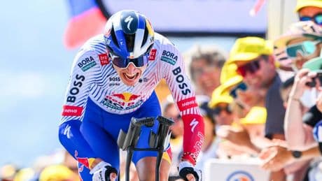 Florian Lipowitz bei der Tour de France auf der Überholspur