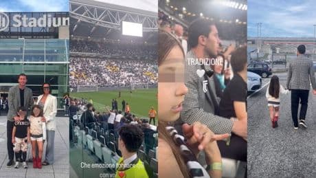 <p>Un ex bianconero di Conte allo Stadium a tifare Juve: l'avete riconosciuto?</p>