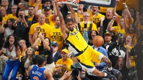 Un gran triple doble de Haliburton pone a los Pacers a un paso de la final de la NBA