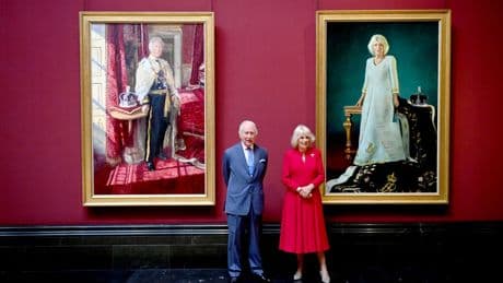 King and Queen unveil coronation portraits