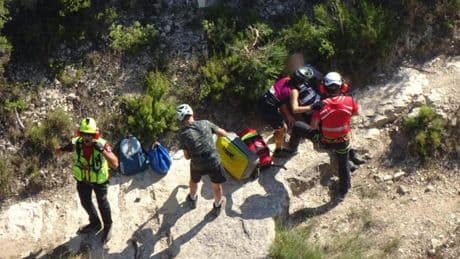 Intenso fin de semana de rescates en las montañas valencianas