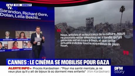 Story 3 : Cinéma, le Festival de Cannes se mobilise pour Gaza - 13/05