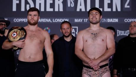 How to watch Fisher vs Allen 2: TV channel and live stream for fight today