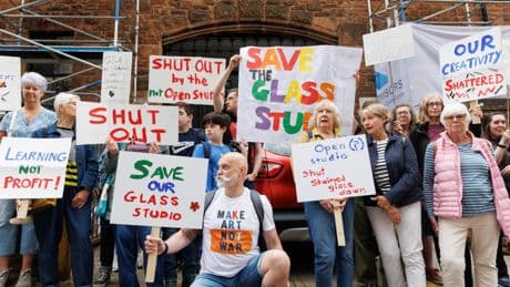 'We have nowhere to go': Protests over School of Art decision to close studio
