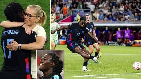 England's new teenage hero Michelle Agyemang opens up on her rise from ball girl to Euros finalist - after coming off the bench to rescue Lionesses