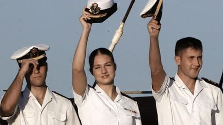 Spaanse prinses Leonor (19) begonnen aan laatste dagen militaire training op zeilschip