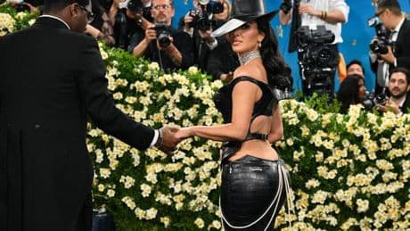 Kim Kardashian reprimands Met Gala security guard on camera after awkward stumble