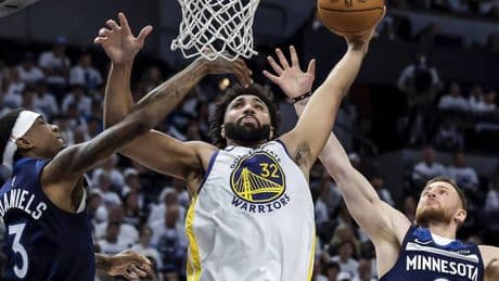 Spiel zwei der NBA-Play-offs: Warriors verlieren ohne Curry deutlich in Minneapolis