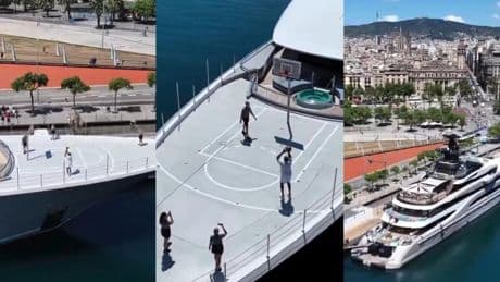 El mundo entero alucina con el yate de Magic Johnson en Barcelona: "Fue increíble volver"