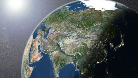 Viral image showing the Earth from an unusual angle sends social media users into a frenzy