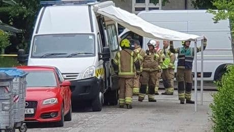 Scots flats locked down and man arrested after 'potentially hazardous materials' found