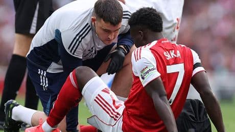 Bukayo Saka set to be MISS Liverpool clash with Arsenal star ruled out for up to FOUR weeks in yet another major injury blow for Gunners just two games into the new season