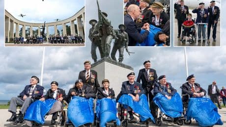Moment 9 WW2 heroes mark 81st anniversary of D-Day with emotional trip to Normandy