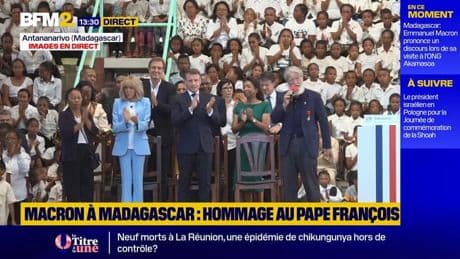 Macron à Magadascar : hommage au pape François lors de la dernière étape de sa visite