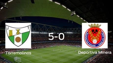 El Torremolinos golea en su casa a la Deportiva Minera (5-0)