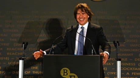 Tom Cruise says receiving BFI fellowship is ‘absolutely extraordinary’
