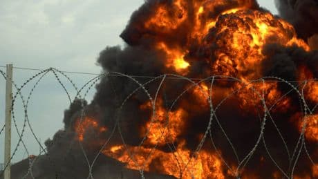 Russland: Öllager in Sotschi brennt nach Angriff der Ukraine