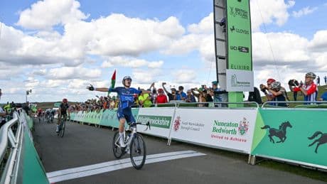 Romaine Gregoire moves into Tour of Britain lead after stage-four victory