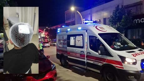 Şampiyonluk kutlamasında başına havai fişek isabet eden çocuk yaralandı