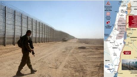 Israele, il muro hi-tech con sensori e strutture militari al confine con la Giordania: il progetto da 1,4 miliardi