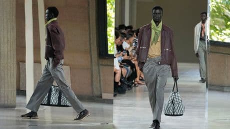 At Hermès, woven leather and quiet confidence set the tone for Paris menswear